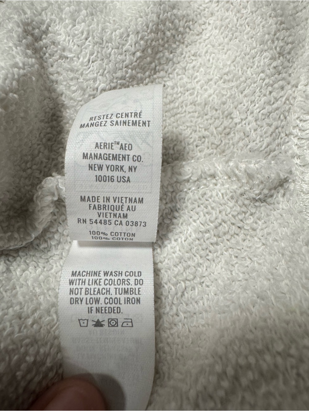 Offline by Aerie Terry Cloth Sleeve Pullover Sweatshirt Size Medium - Picture 7 of 9
